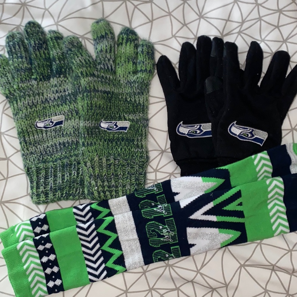 Seahawks Gloves Set